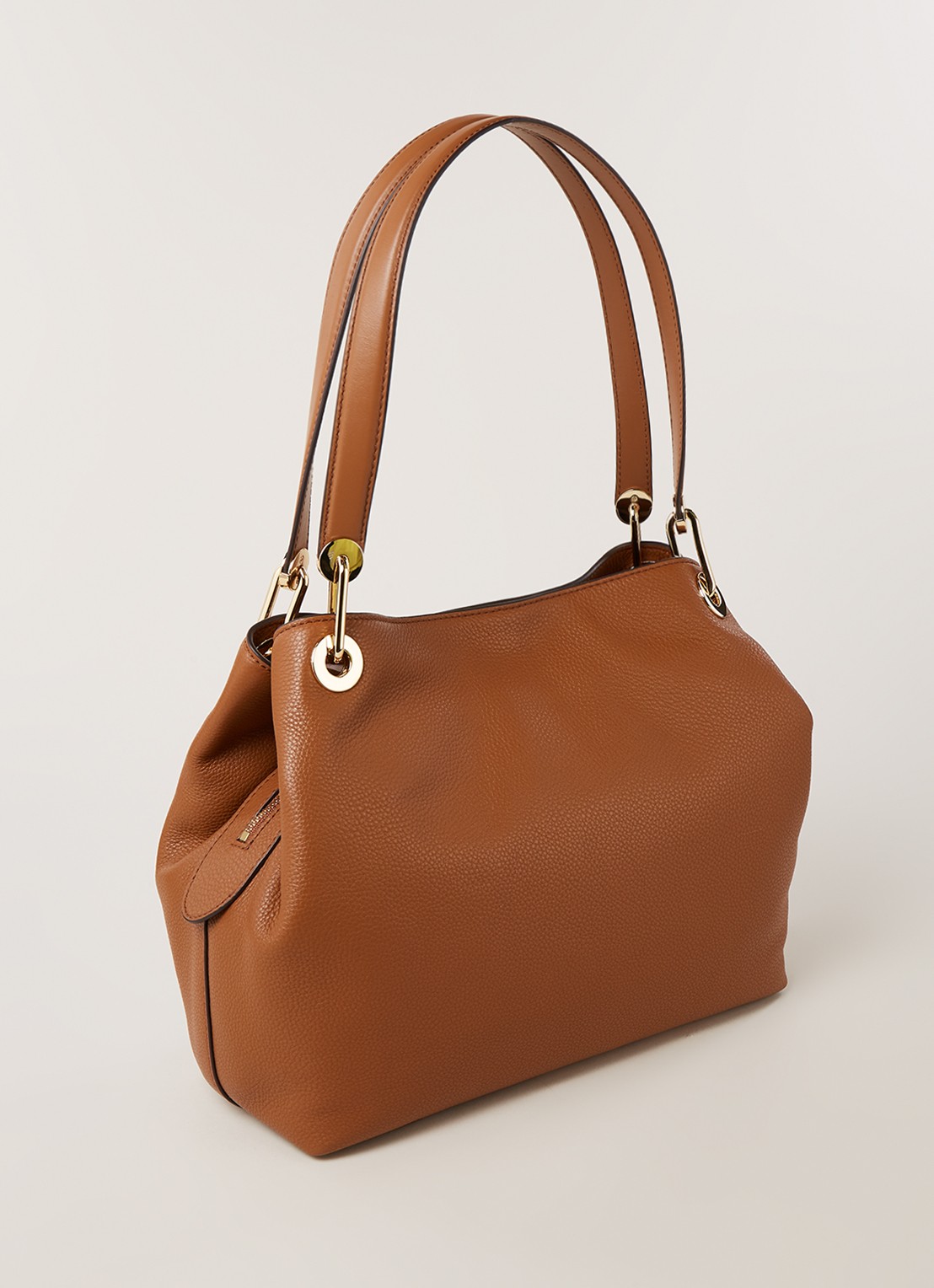 Michael Kors Raven Large schoudertas van leer - detail 3 bruin