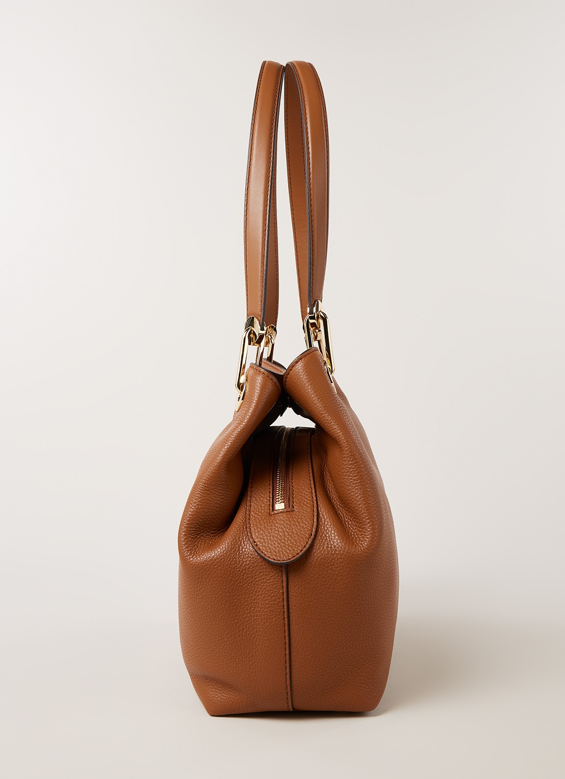 Michael Kors Raven Large schoudertas van leer - detail 5 bruin