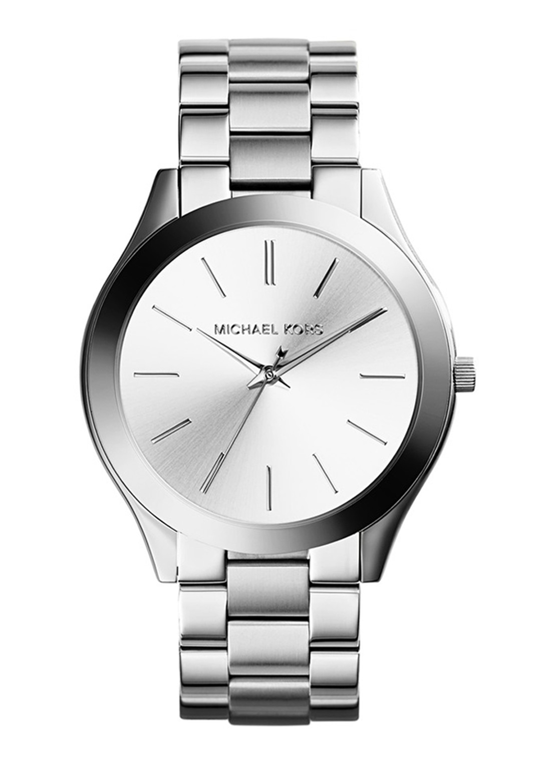 Michael Kors Runway horloge MK3178 - voorkant 2 zilver