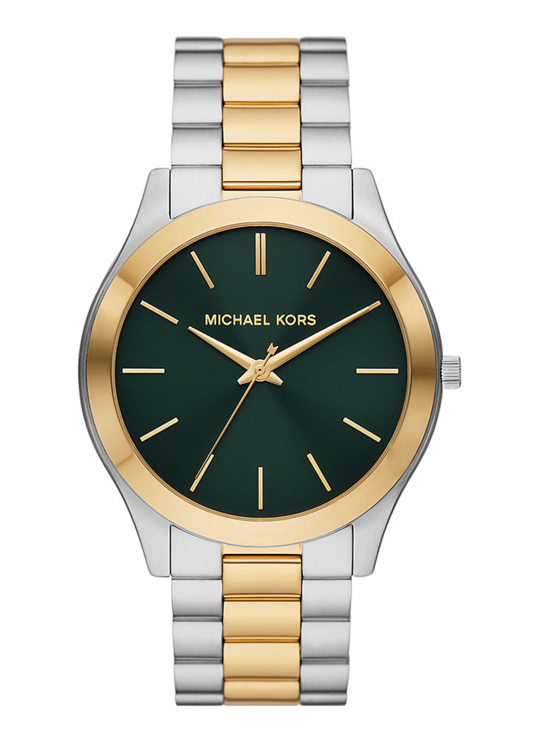 Michael Kors Runway horloge MK9149 - voorkant 3 zilver