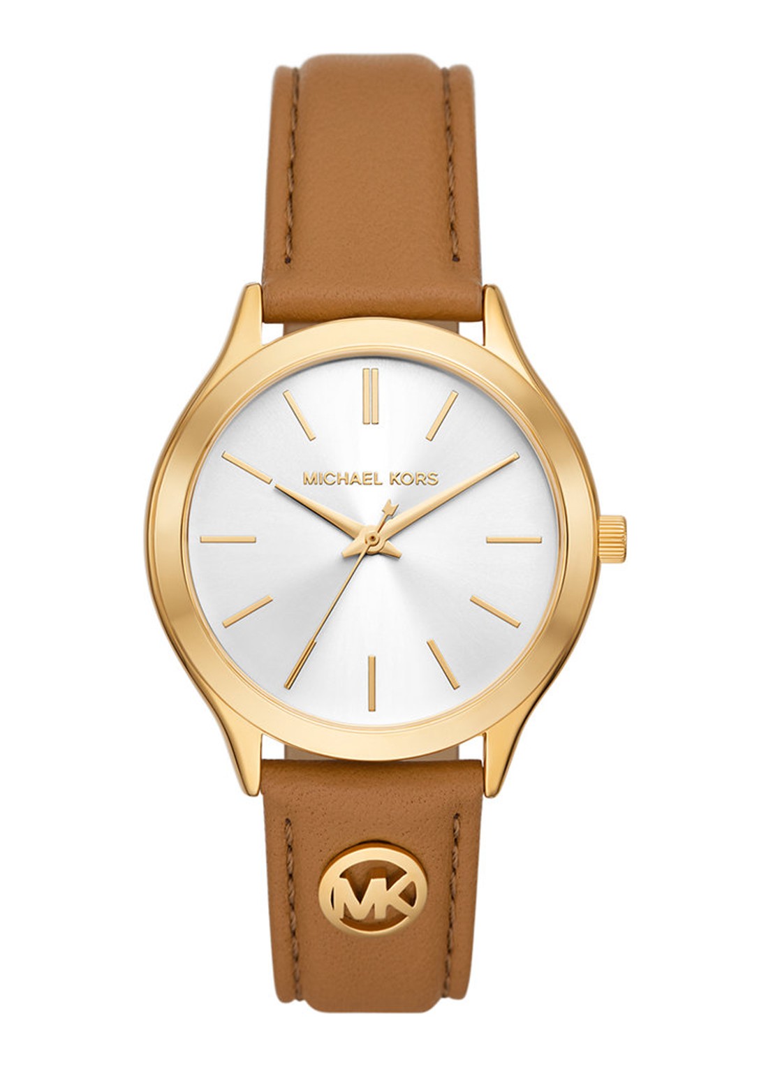 Michael Kors Slim Runway horloge MK7543 - voorkant 4 goud