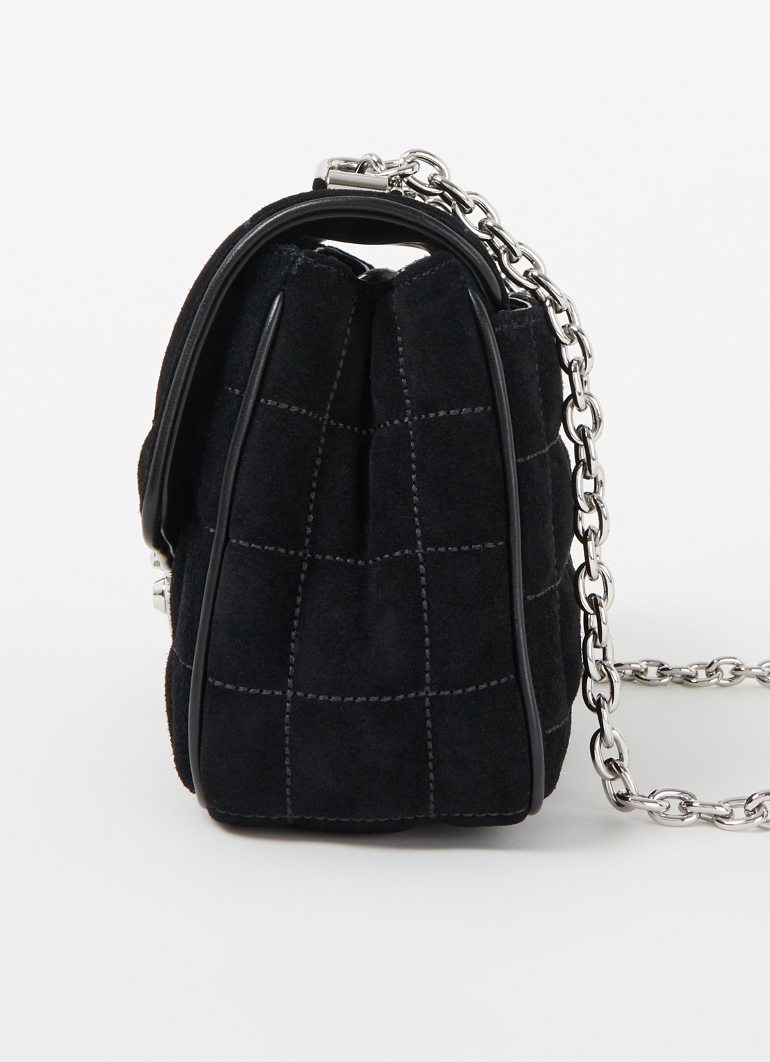 Michael Kors SoHo Large schoudertas met leren details - detail 5 zwart