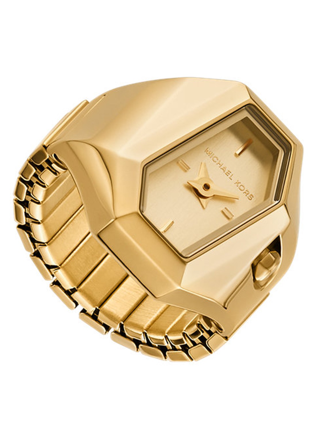 Michael Kors Suri horloge ring MK7613 - voorkant goud