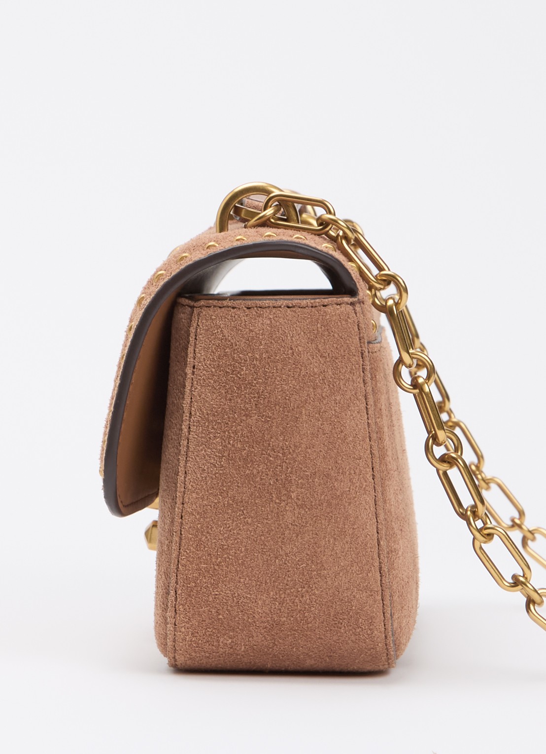 Michael Kors Tribeca schoudertas van leer met verstelbare schouderriem - detail 3 bruin
