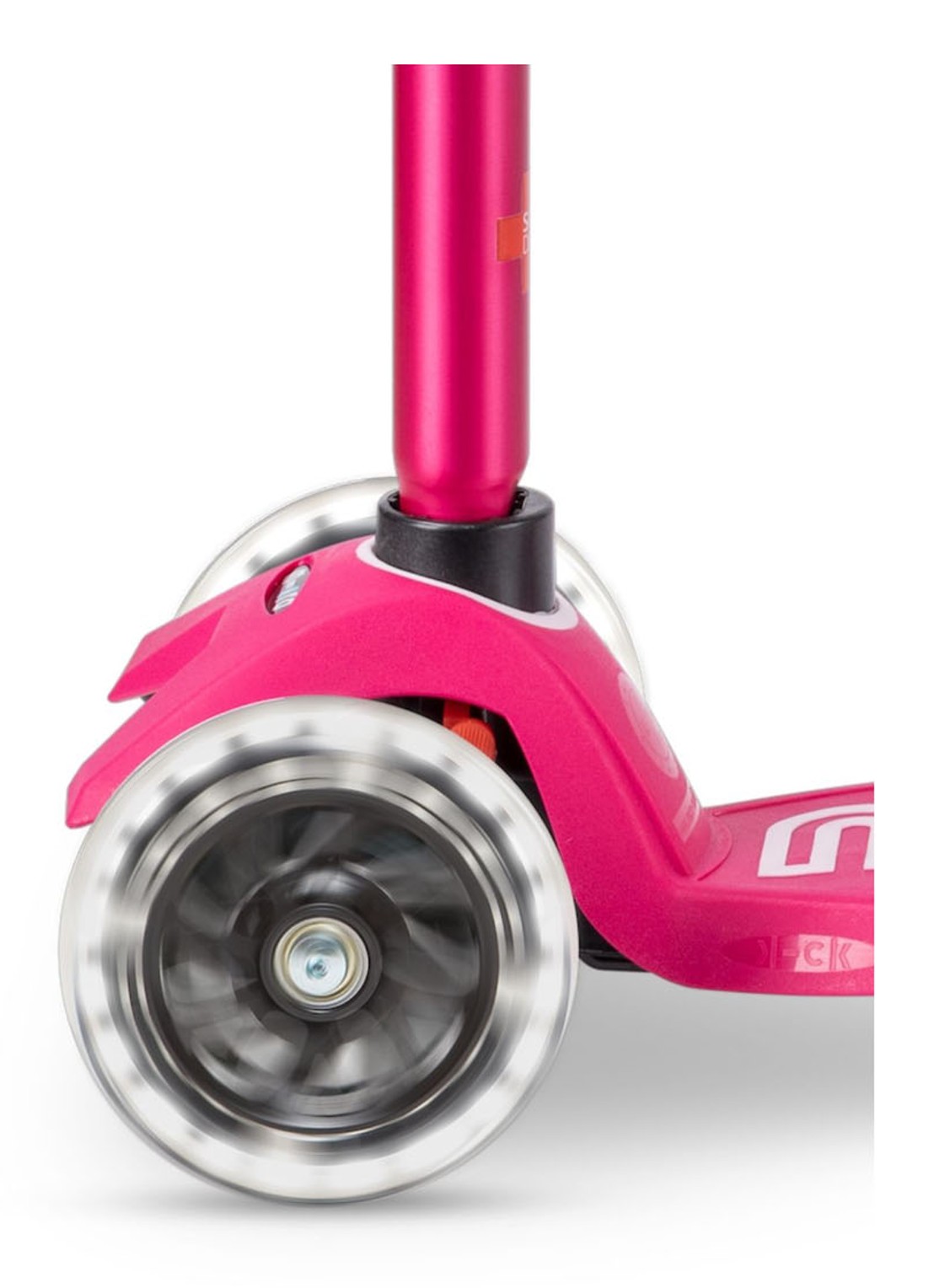 Micro Step Maxi Micro Deluxe step met LED-verlichting in wielen - detail 5 roze