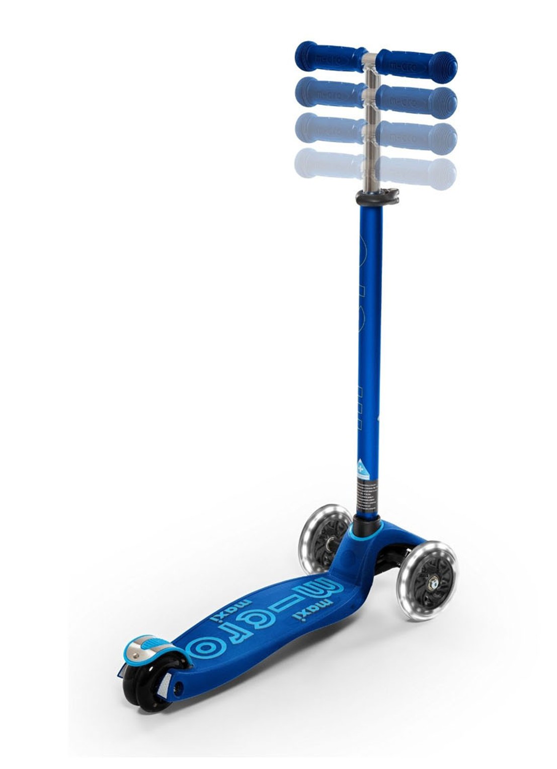 Micro Step Maxi Micro Deluxe step met LED-verlichting  - detail blauw