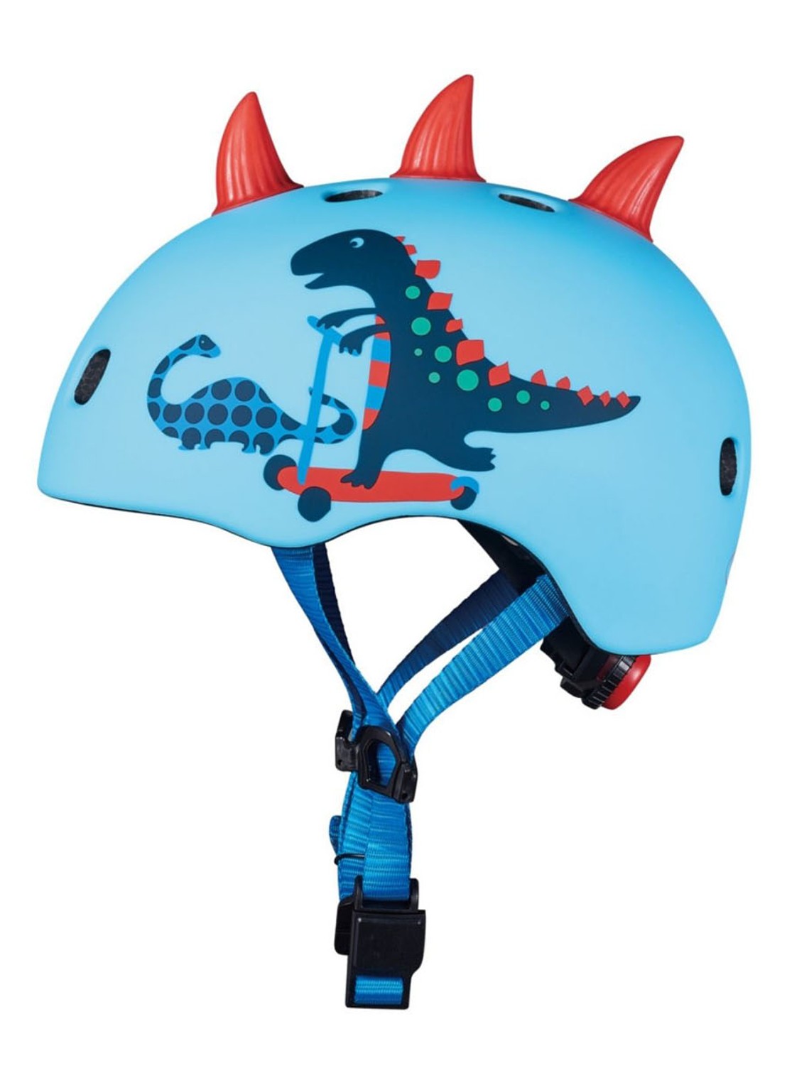Micro Step Micro 3D Dino kinderhelm - achterkant 6 blauw