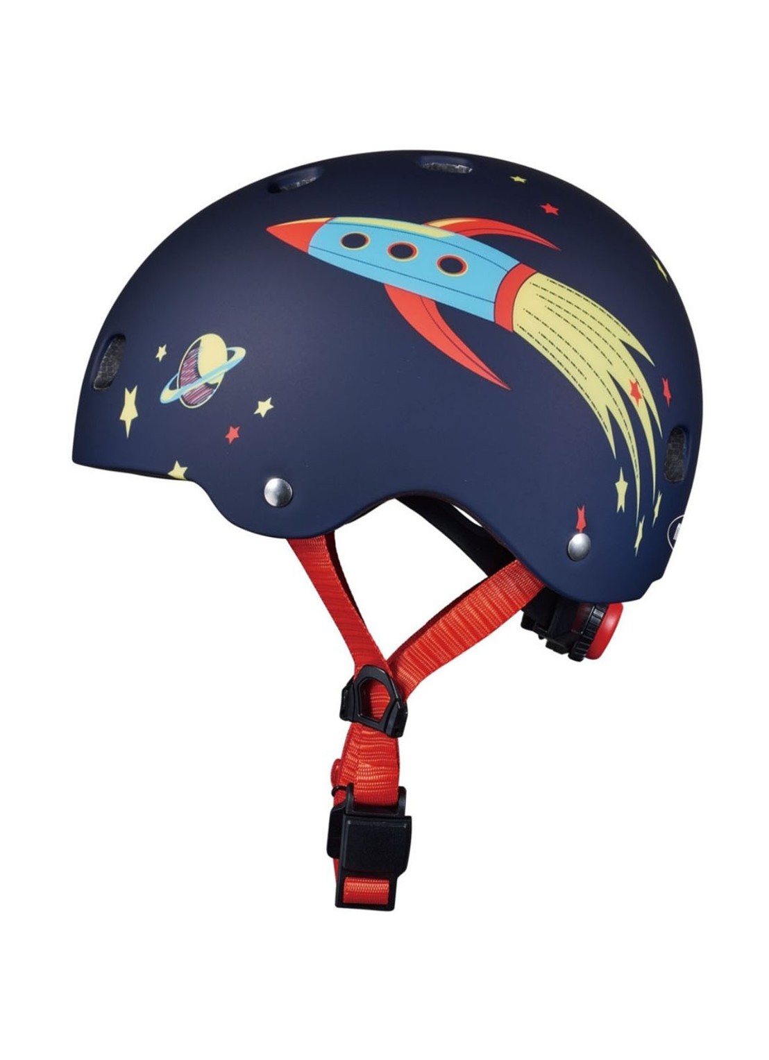 Micro Step Micro Raket kinderhelm - achterkant 6 donkerblauw