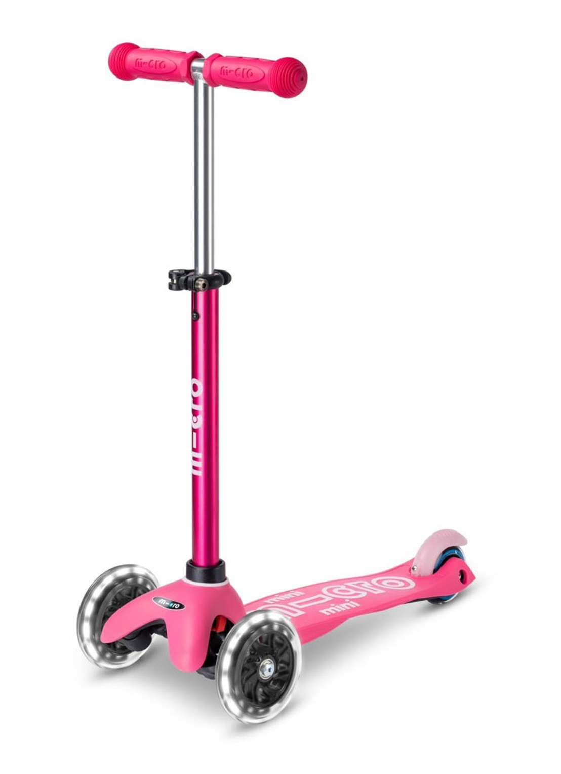 Micro Step Mini Micro Deluxe 3-in-1 Push step met LED-verlichting  - detail 4 roze