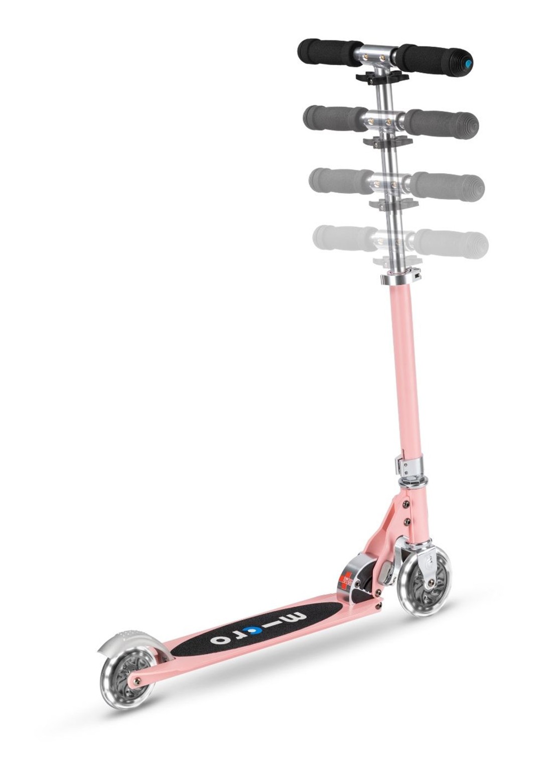 Micro Step Miro Sprite step met LED-verlichting - detail roze