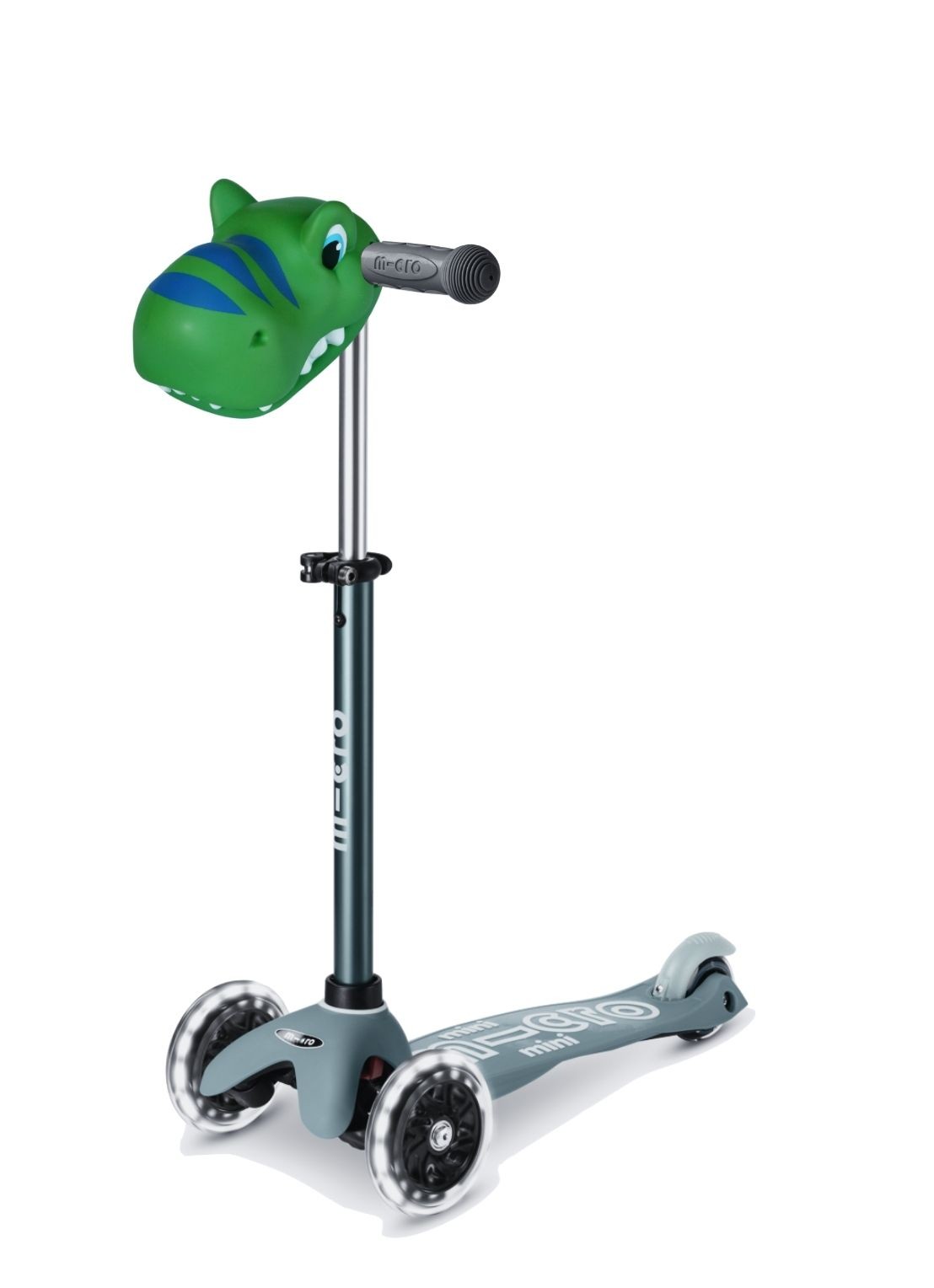 Micro Step Scootaheadz Dino step accessoire - voorkant groen