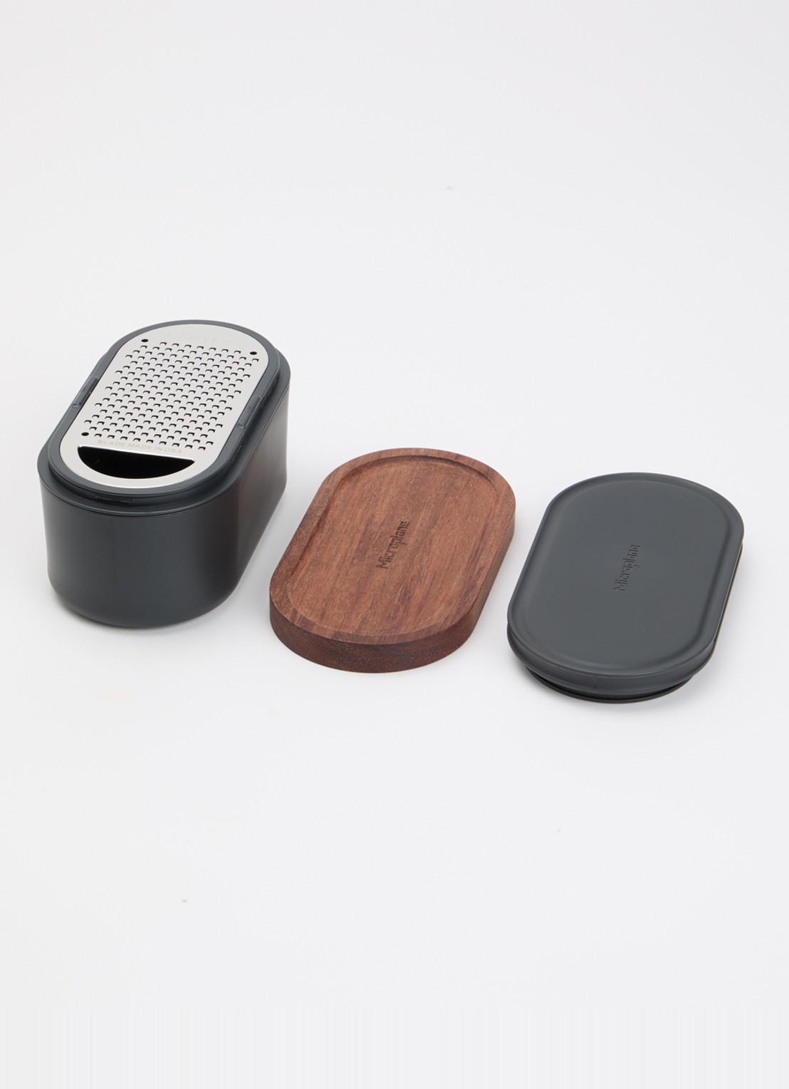 Microplane Container rasp 16,5 cm - voorkant 2 antraciet