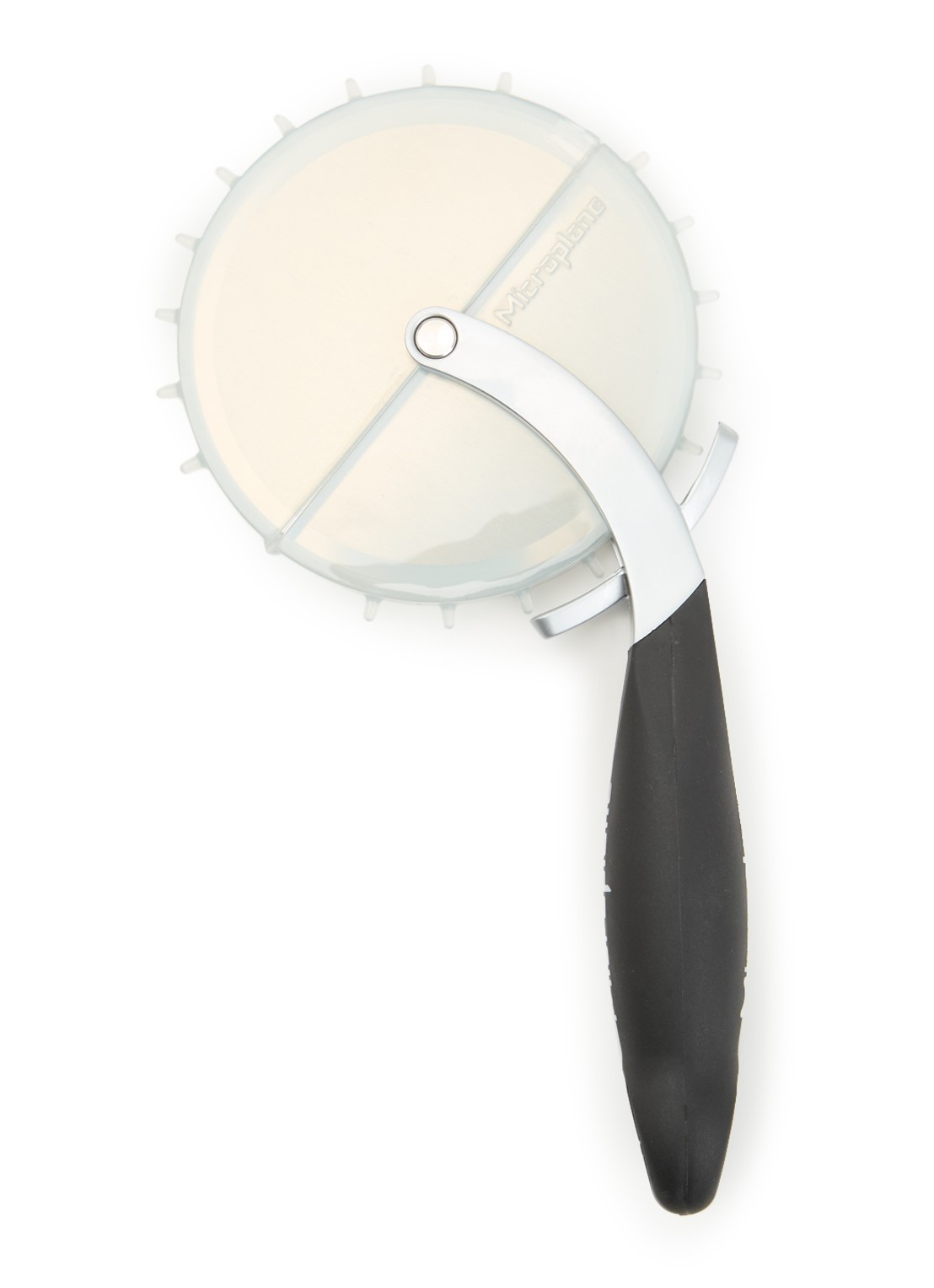 Microplane Pizzasnijder pro 20 cm - voorkant zwart