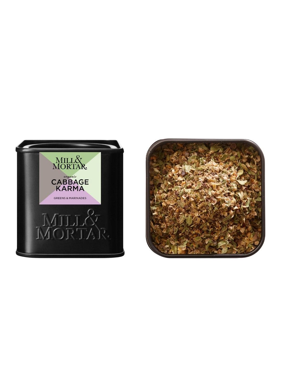 Mill & Mortar Cabbage Karma kruidenmix 50 gram - voorkant 2 zwart