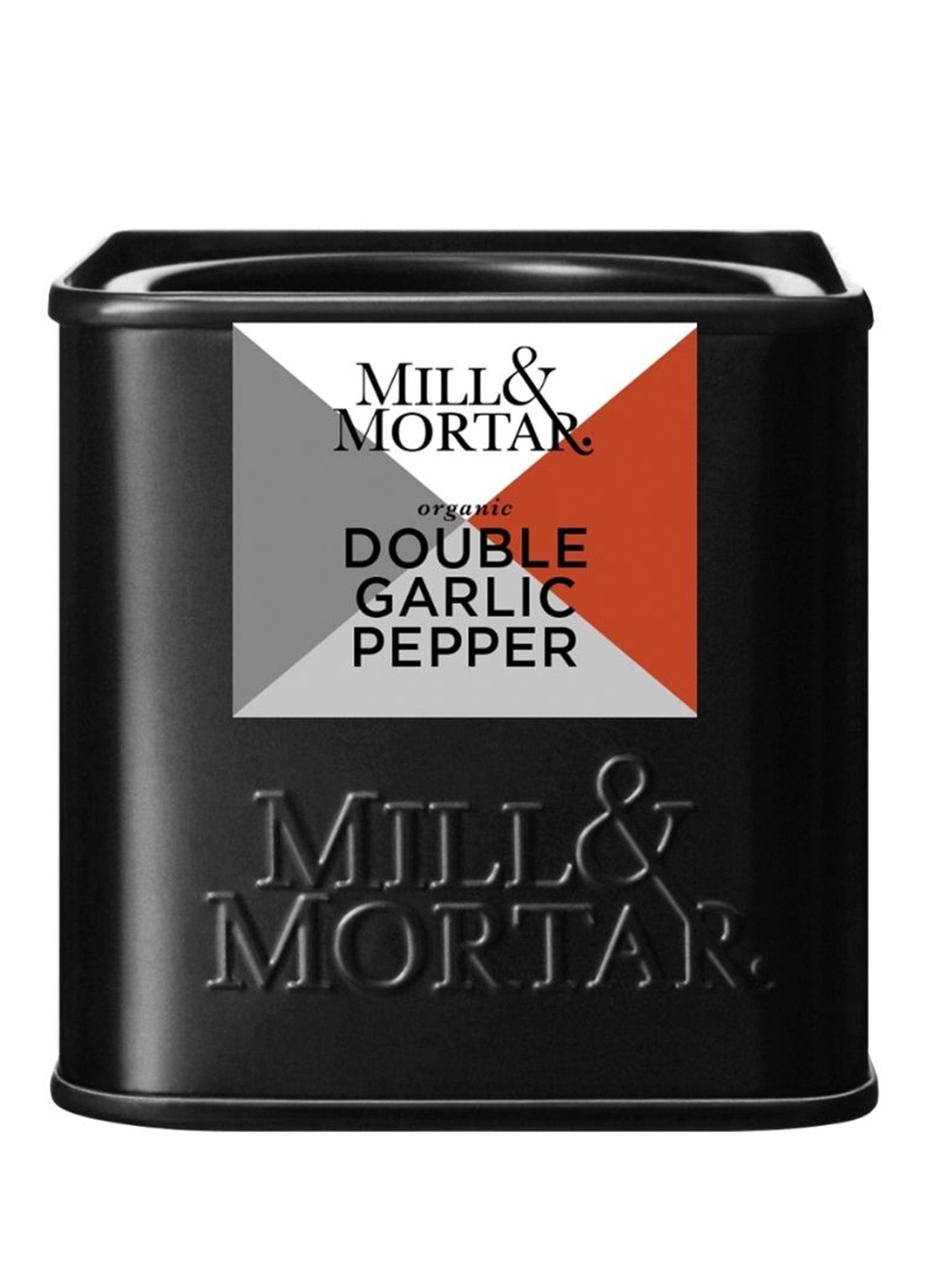Mill & Mortar Double Garlic Pepper kruidenmix 50 gram - voorkant beige