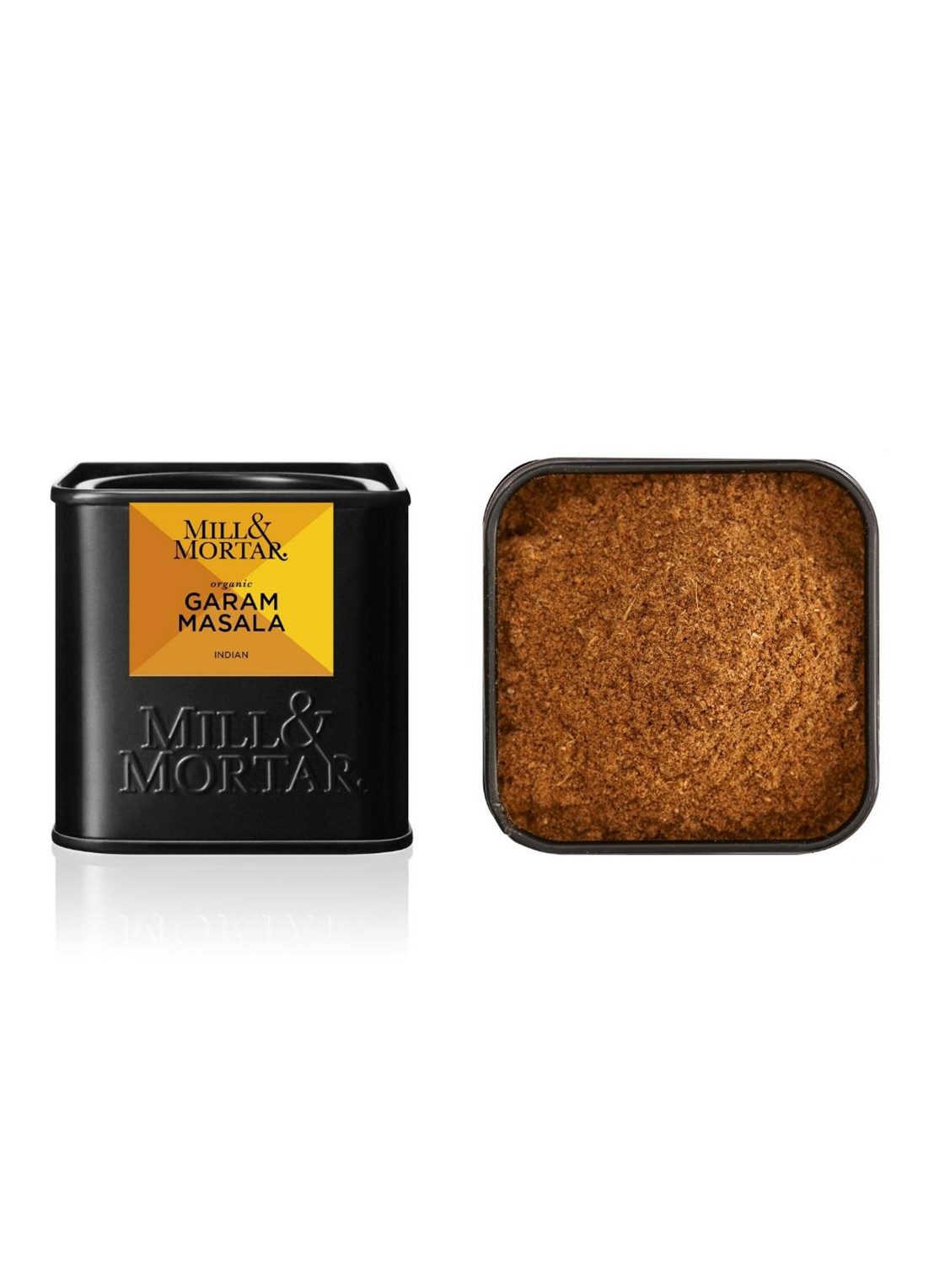 Mill & Mortar Garam Masala kruidenmix 50 gram - voorkant 2 beige