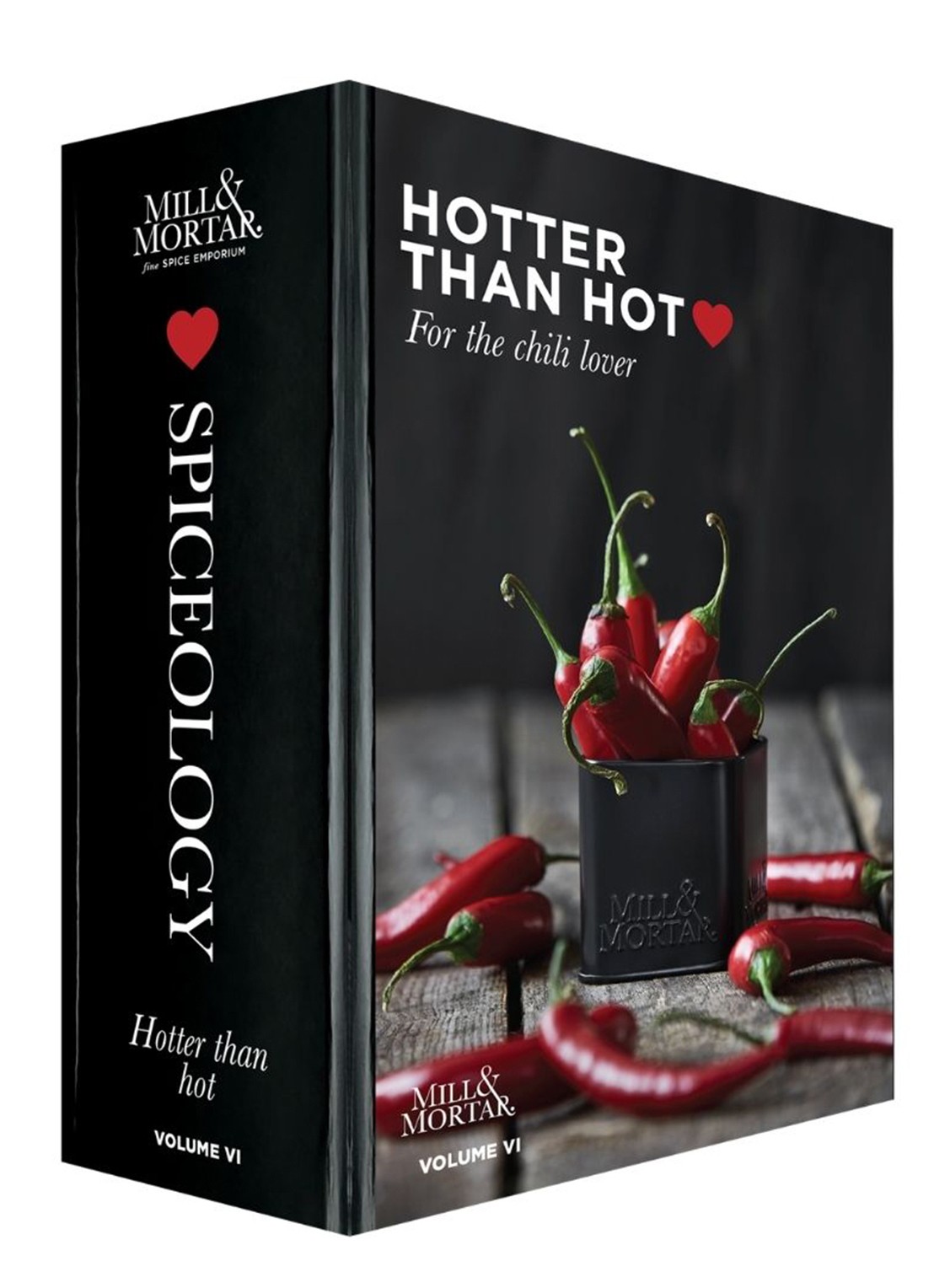 Mill & Mortar Hotter Than Hot chilikruiden in geschenkverpakking 135 gram - voorkant 2 beige