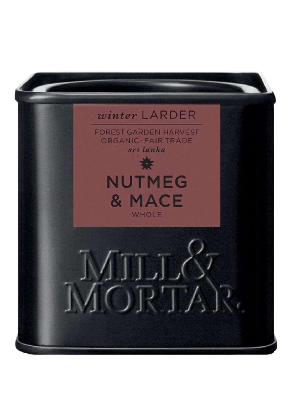 Mill & Mortar Nootmuskaat & foelie kruidenmix 45 gram - voorkant beige