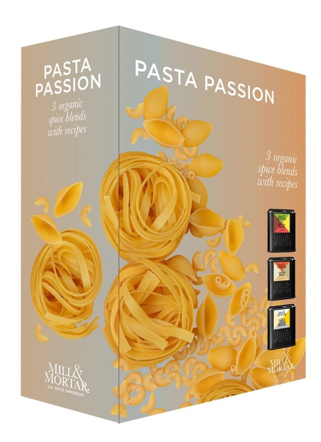 Mill & Mortar Pasta Passion kruidenmix 155 gram - voorkant beige