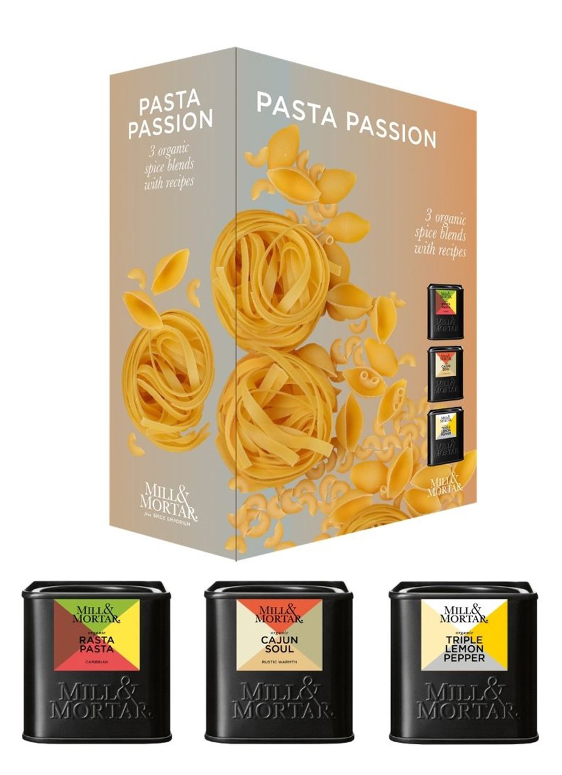 Mill & Mortar Pasta Passion kruidenmix 155 gram - voorkant 2 beige