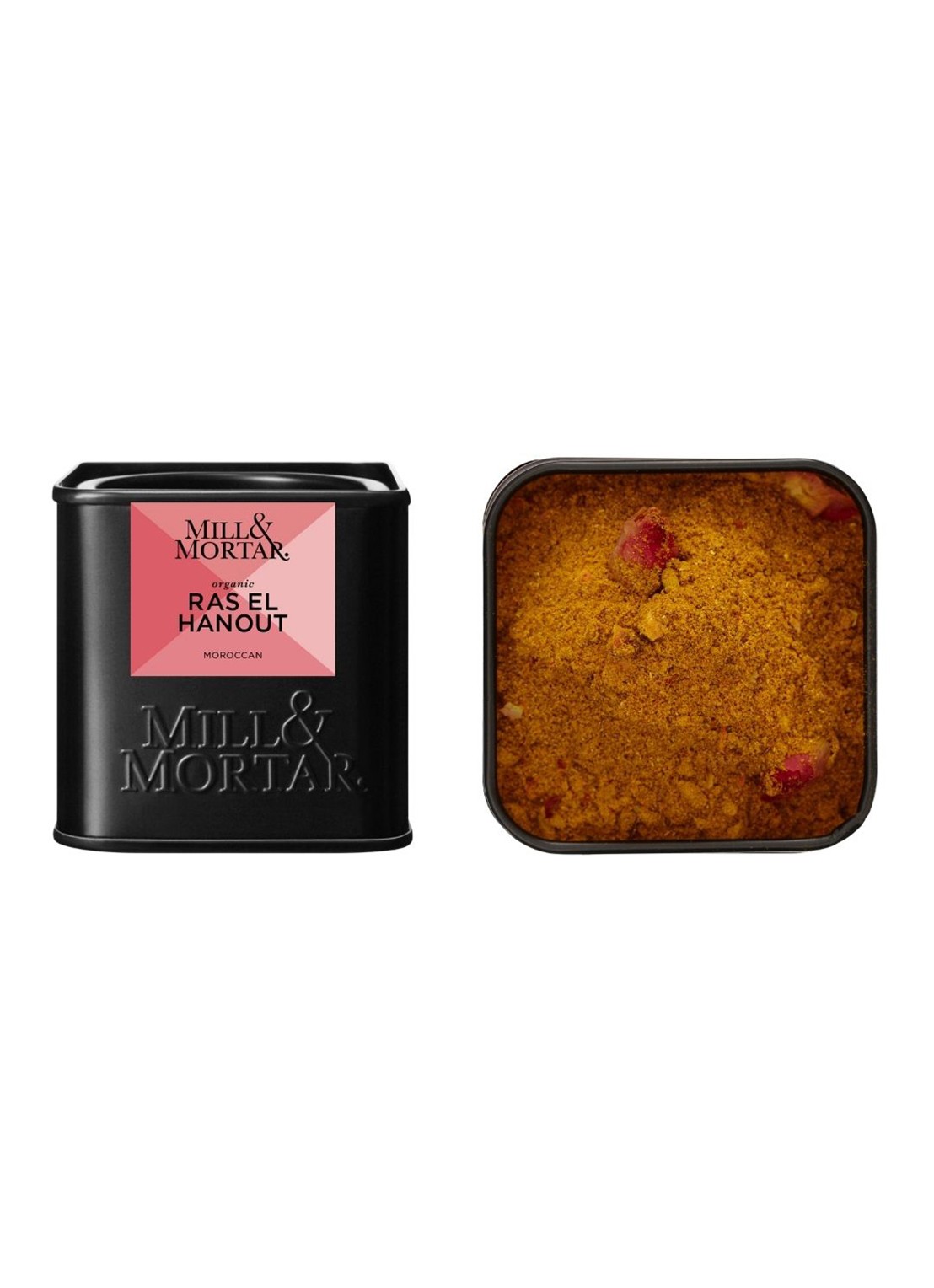 Mill & Mortar Ras el Hanout kruidenmix 55 gram - voorkant 2 zwart