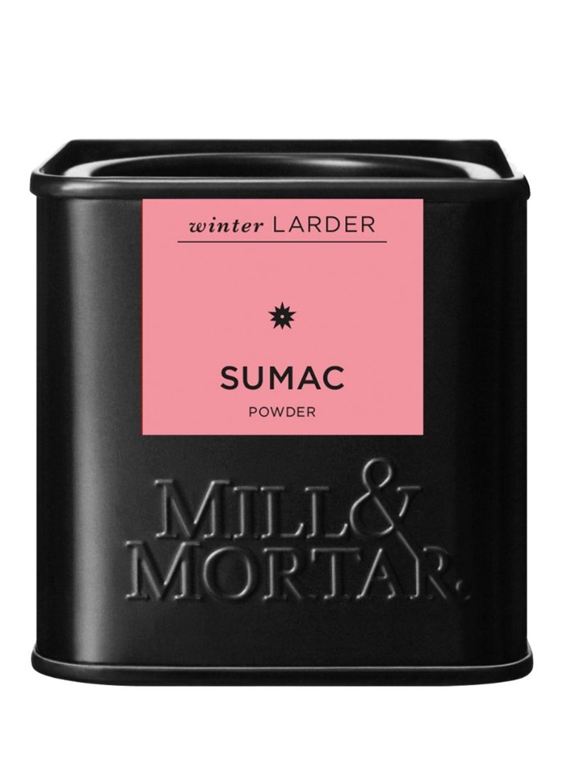 Mill & Mortar Sumak 50 gram - voorkant zwart
