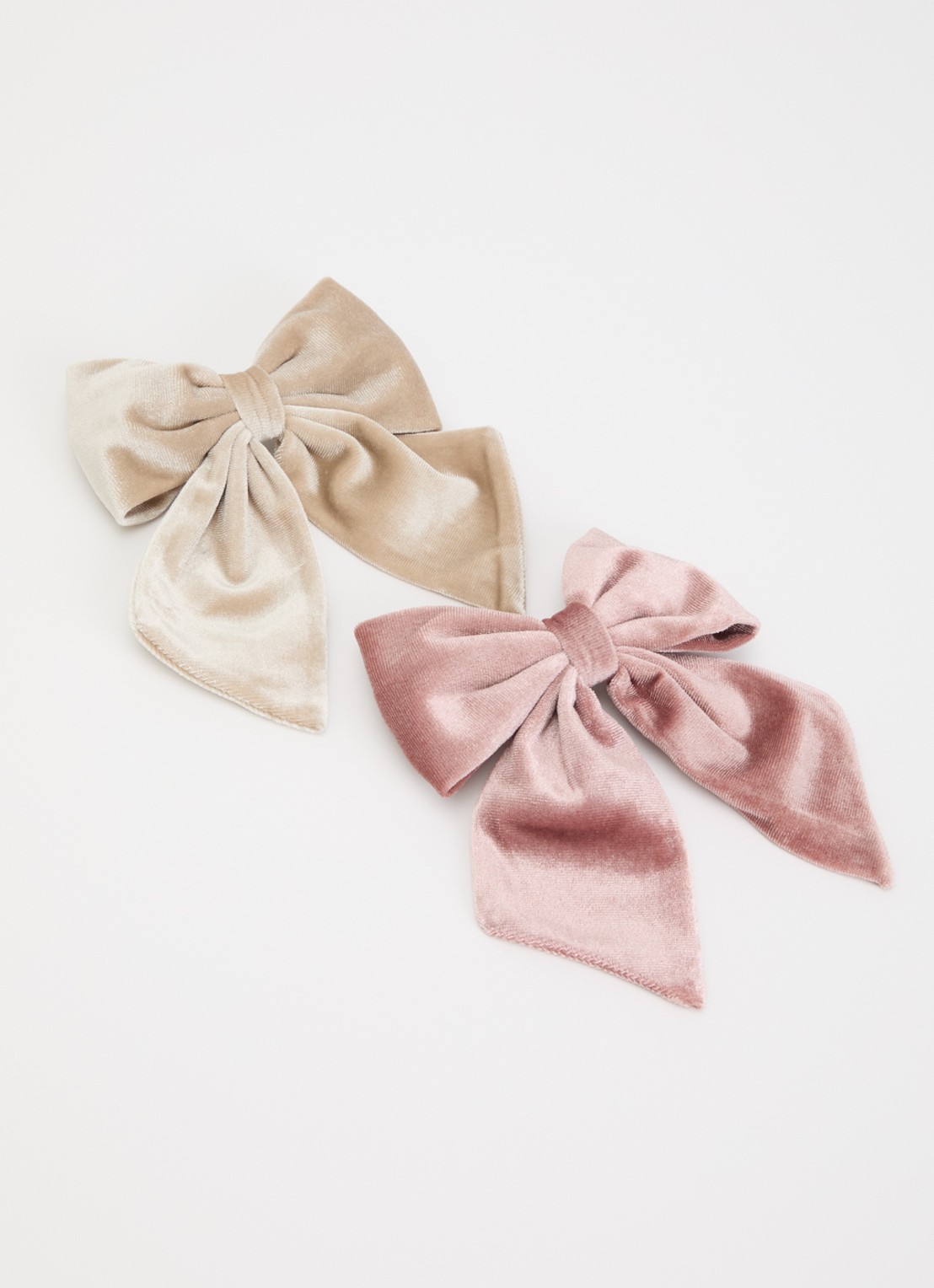 Mimi & Lula Agnes Oversized Bow haarclip in set van 2 - detail roze