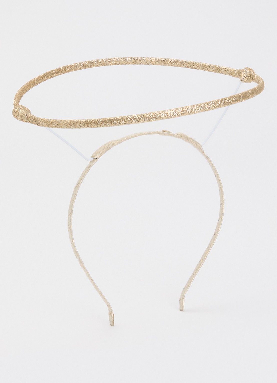 Mimi & Lula Angel Halo haarband met applicatie en glitter - voorkant goud