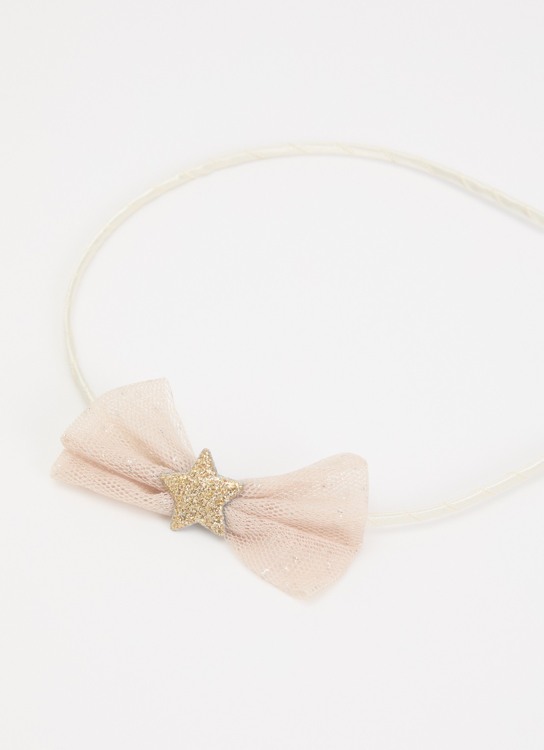 Mimi & Lula Tutu Bow haarband - detail gebroken wit