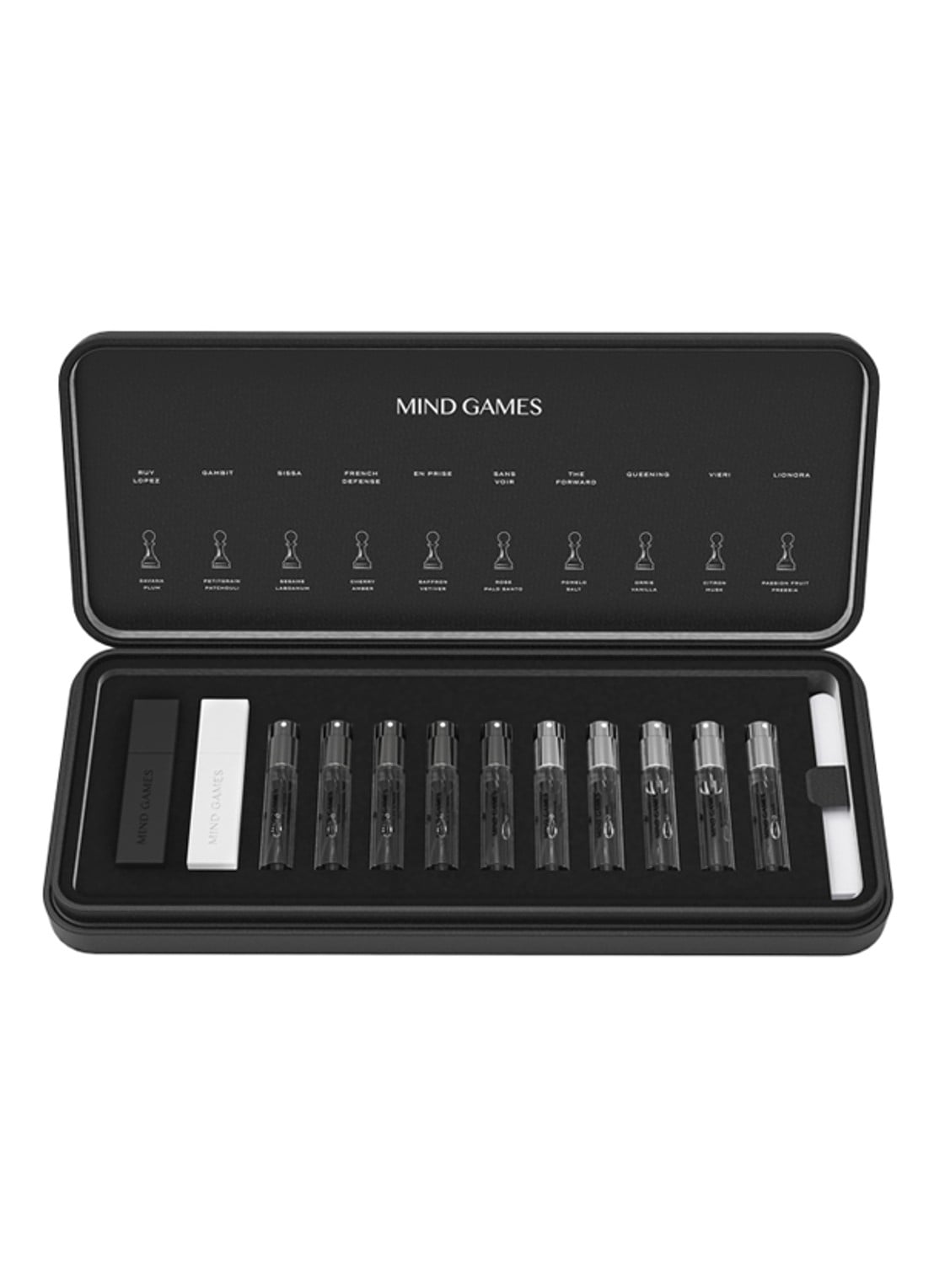 Mind Games Leather Discovery Set Soulmate Extrait de Parfum - mini parfumset - voorkant undefined