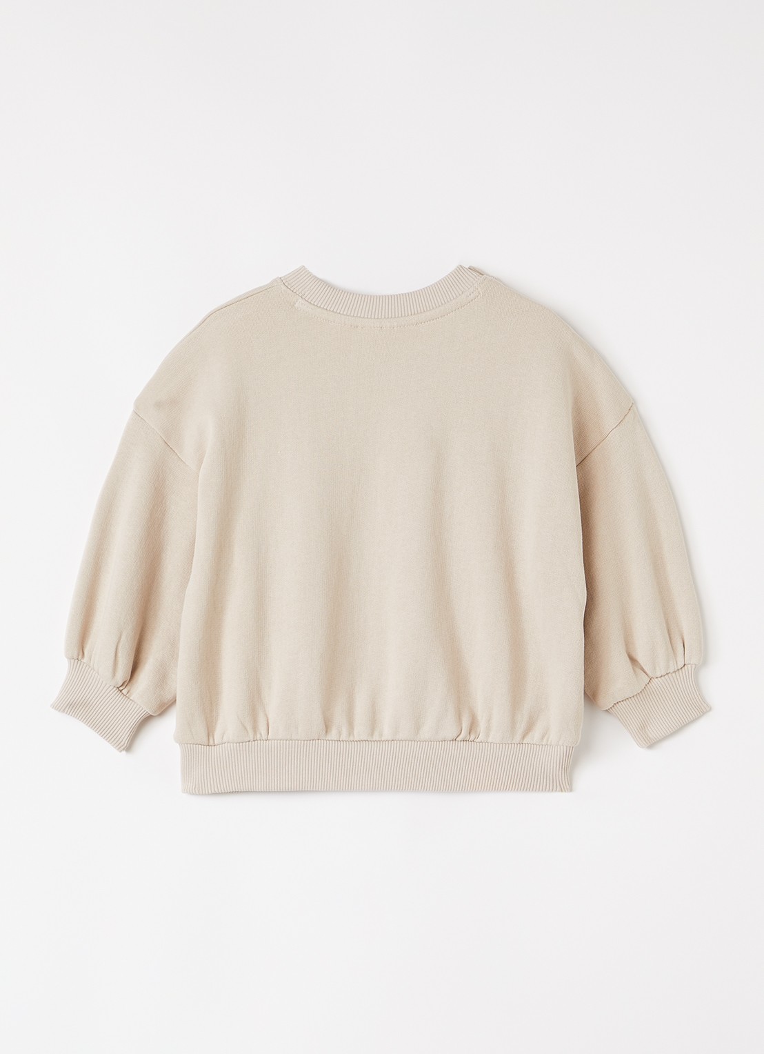 Mini Rodini Doggies sweater met borduring - achterkant 6 donkerbeige