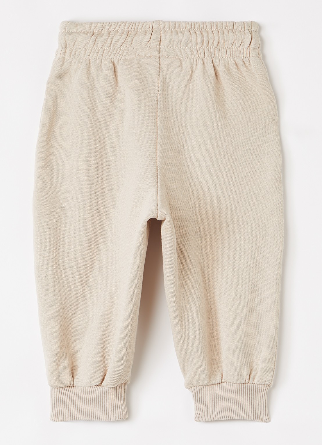 Mini Rodini Doggies tapered fit joggingbroek met print - achterkant beige