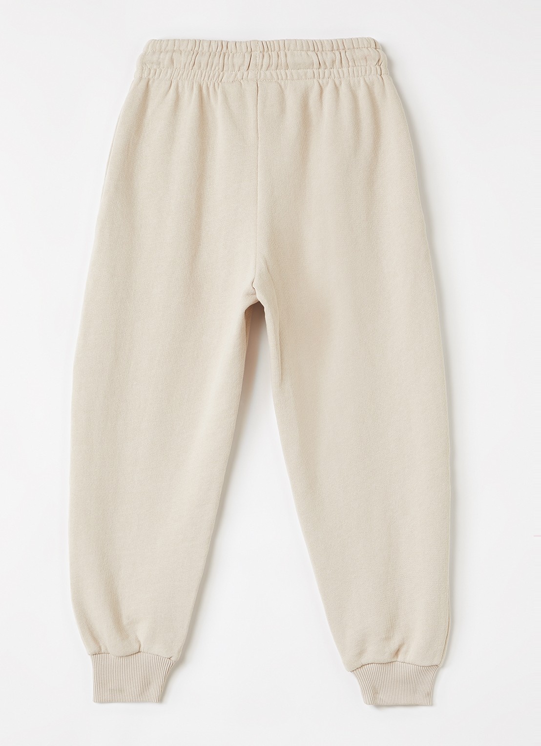 Mini Rodini Doggies tapered fit joggingbroek met print - voorkant 2 beige