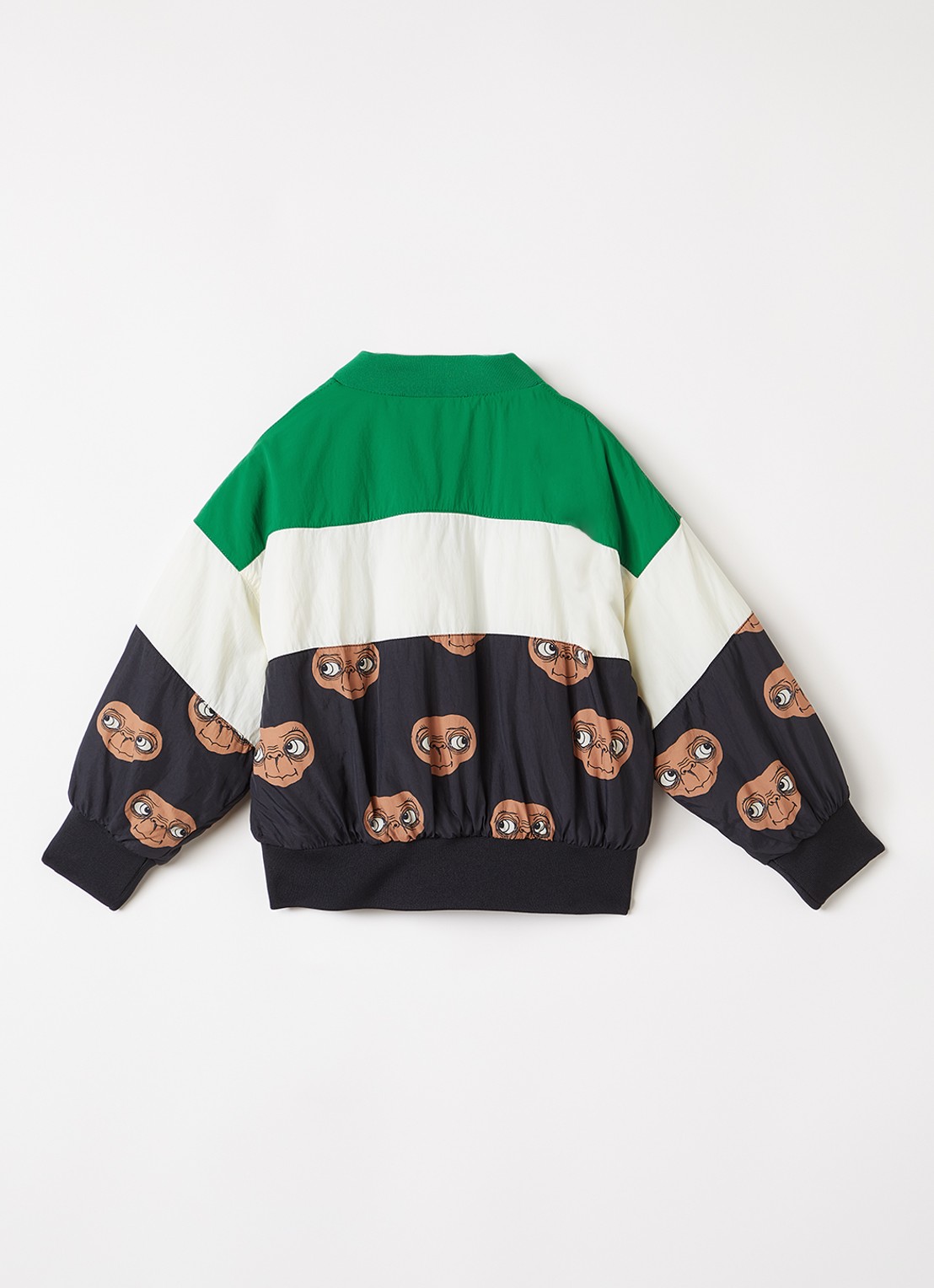 Mini Rodini E.T. bomberjack met print - achterkant 3 groen