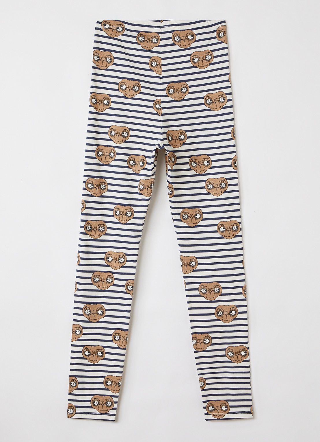 Mini Rodini E.T. legging met print - voorkant 2 gebroken wit