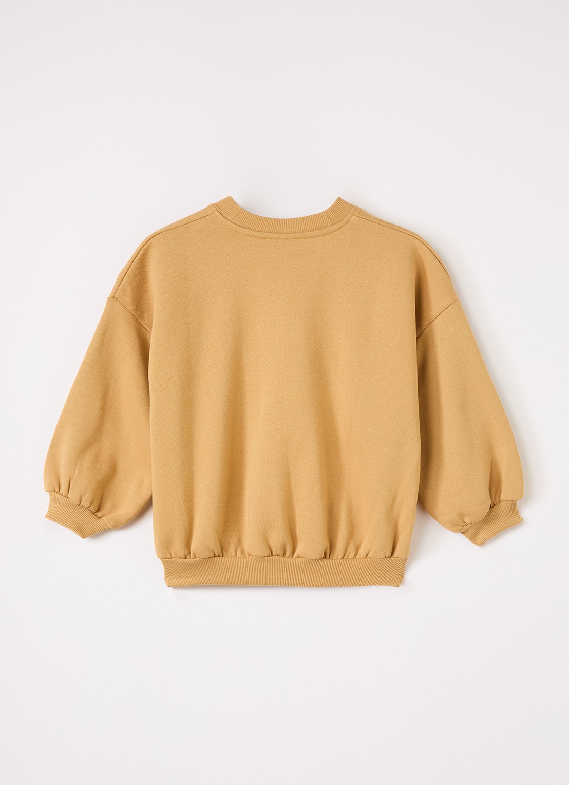 Mini Rodini Elephant Shrew sweater met borduring - voorkant 3 donkerbeige