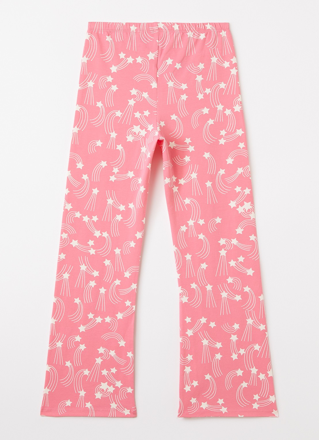 Mini Rodini Flared fit broek met print - voorkant 3 roze