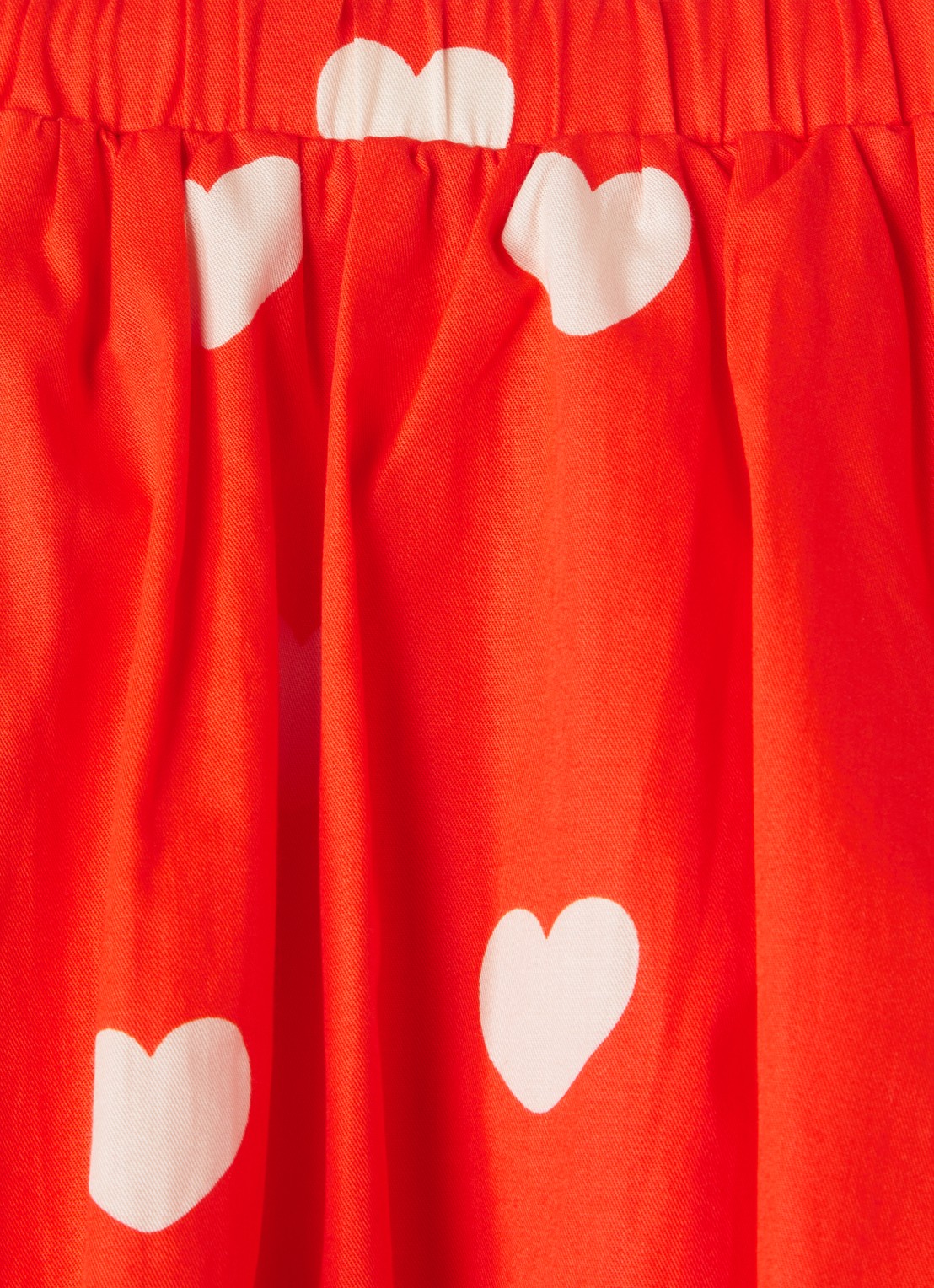 Mini Rodini Hearts rok met print - detail rood