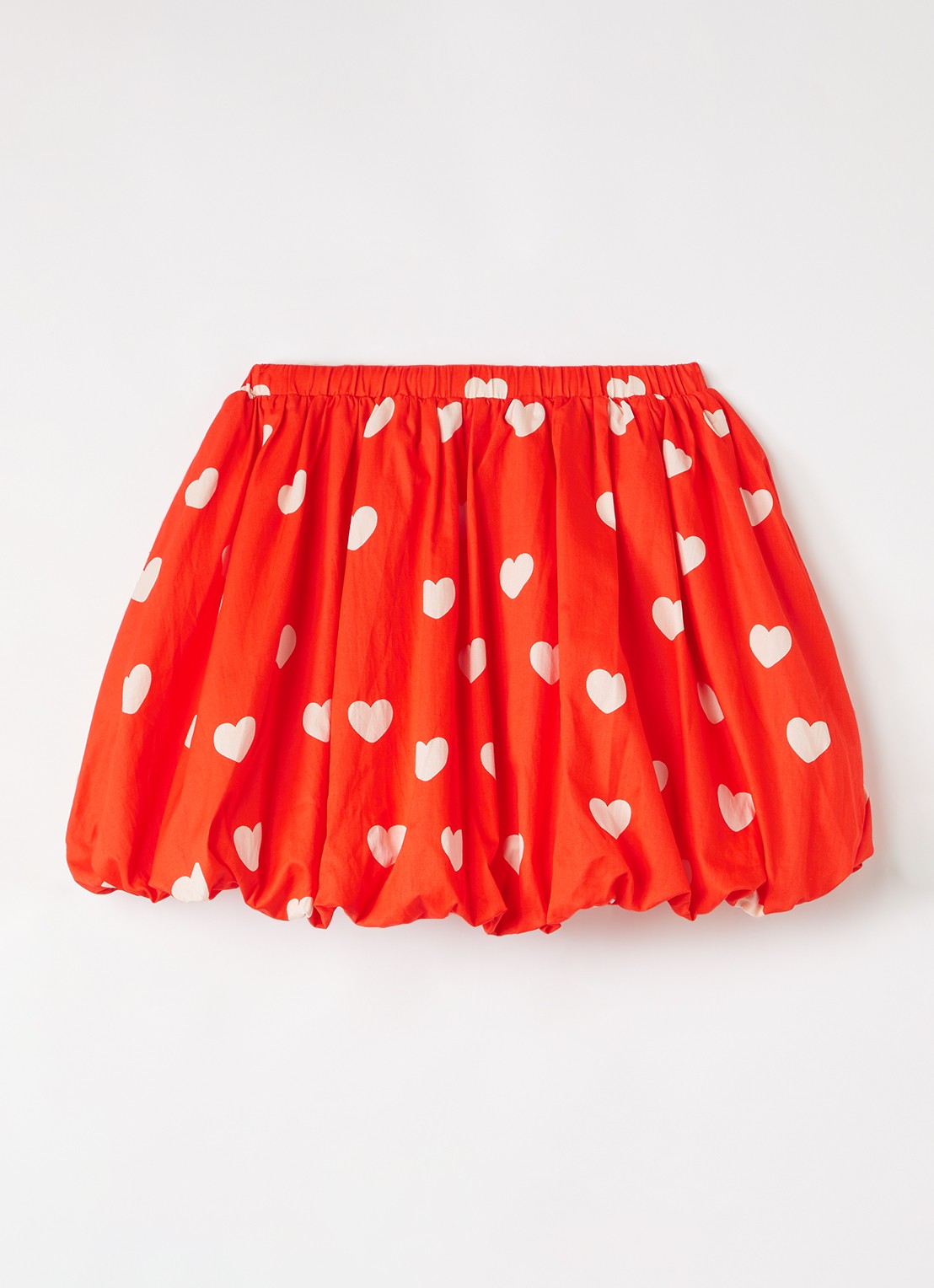 Mini Rodini Hearts rok met print - voorkant 2 rood