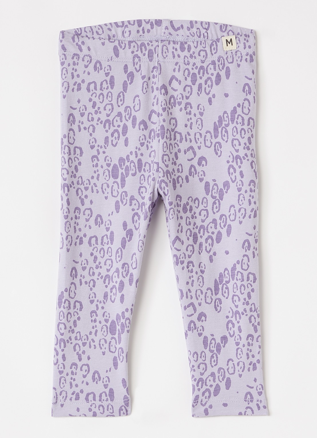 Mini Rodini Legging met panterprint - voorkant 3 paars