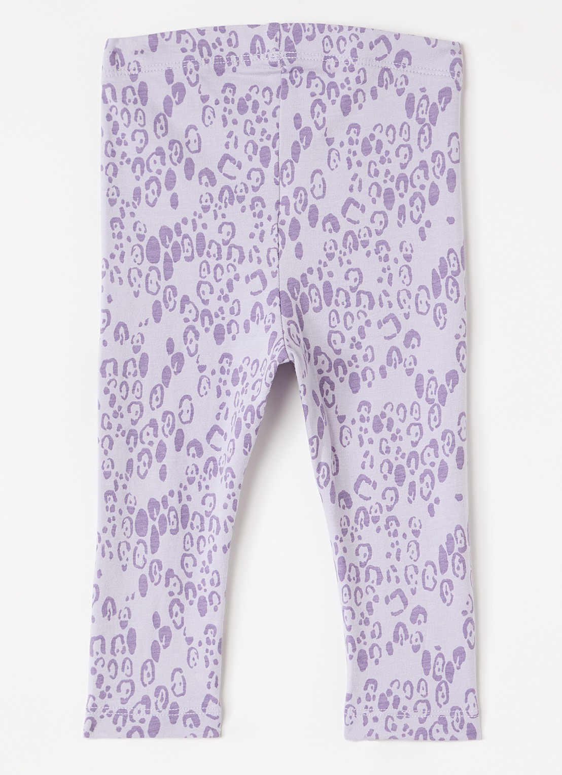 Mini Rodini Legging met panterprint - voorkant 4 paars