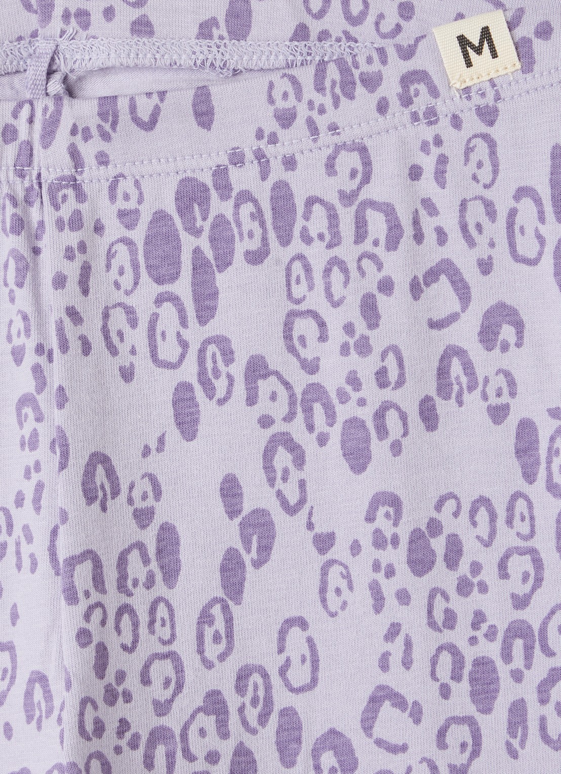 Mini Rodini Legging met panterprint - detail 2 paars