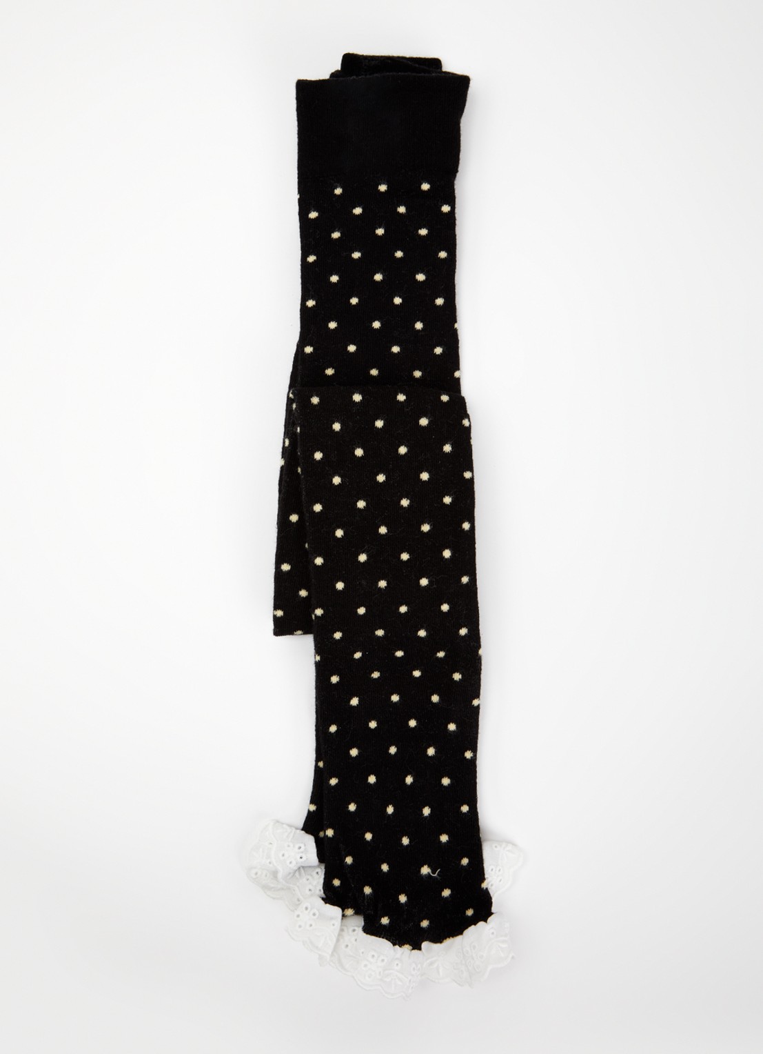 Mini Rodini Legging met stippenprint - detail 2 zwart