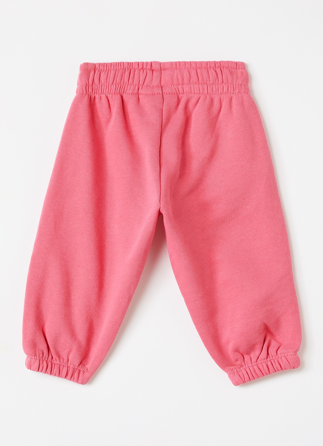 Mini Rodini Plain Piping tapered fit korte joggingbroek - voorkant 3 roze