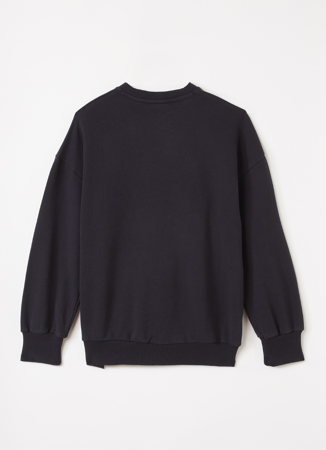 Mini Rodini Rabbit Application sweater met applicatie - voorkant 2 zwart