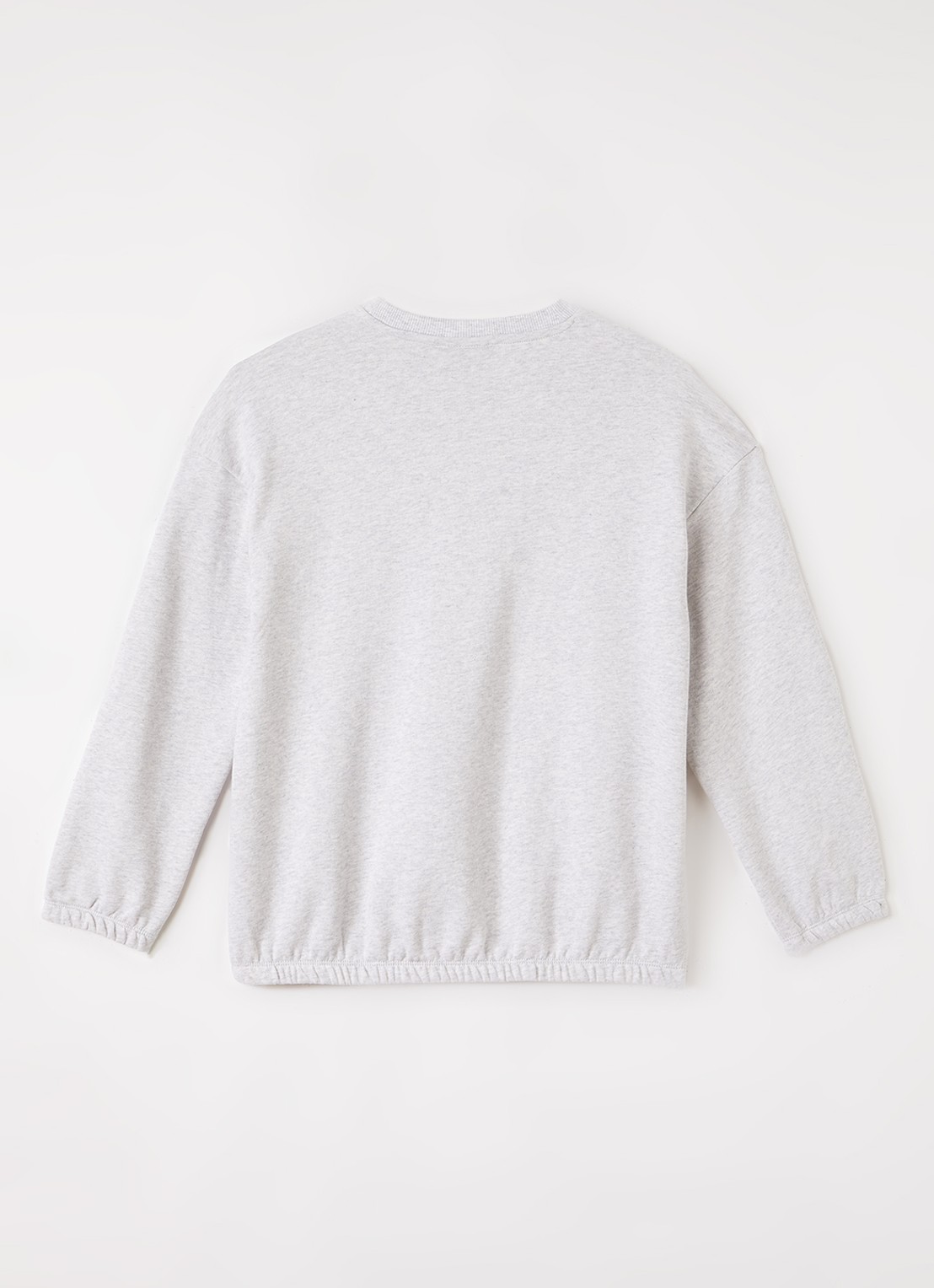 Mini Rodini Siamese sweater met print - voorkant 3 grijsmele