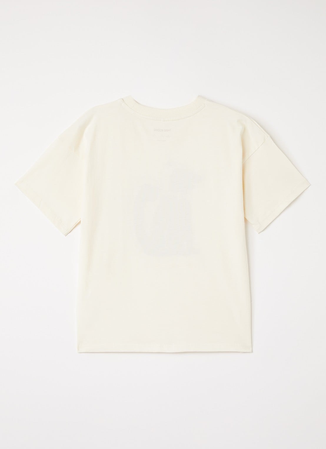 Mini Rodini Skunk T-shirt met print - voorkant 2 gebroken wit