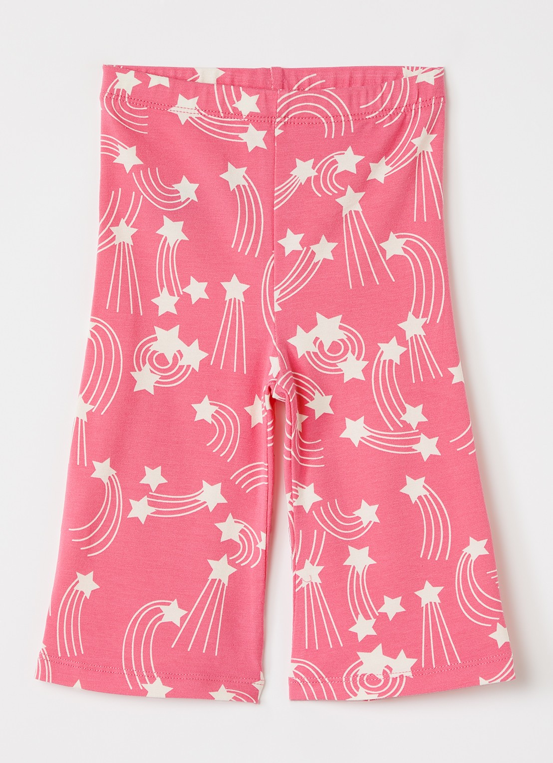 Mini Rodini Starfall flared fit legging met print - voorkant roze