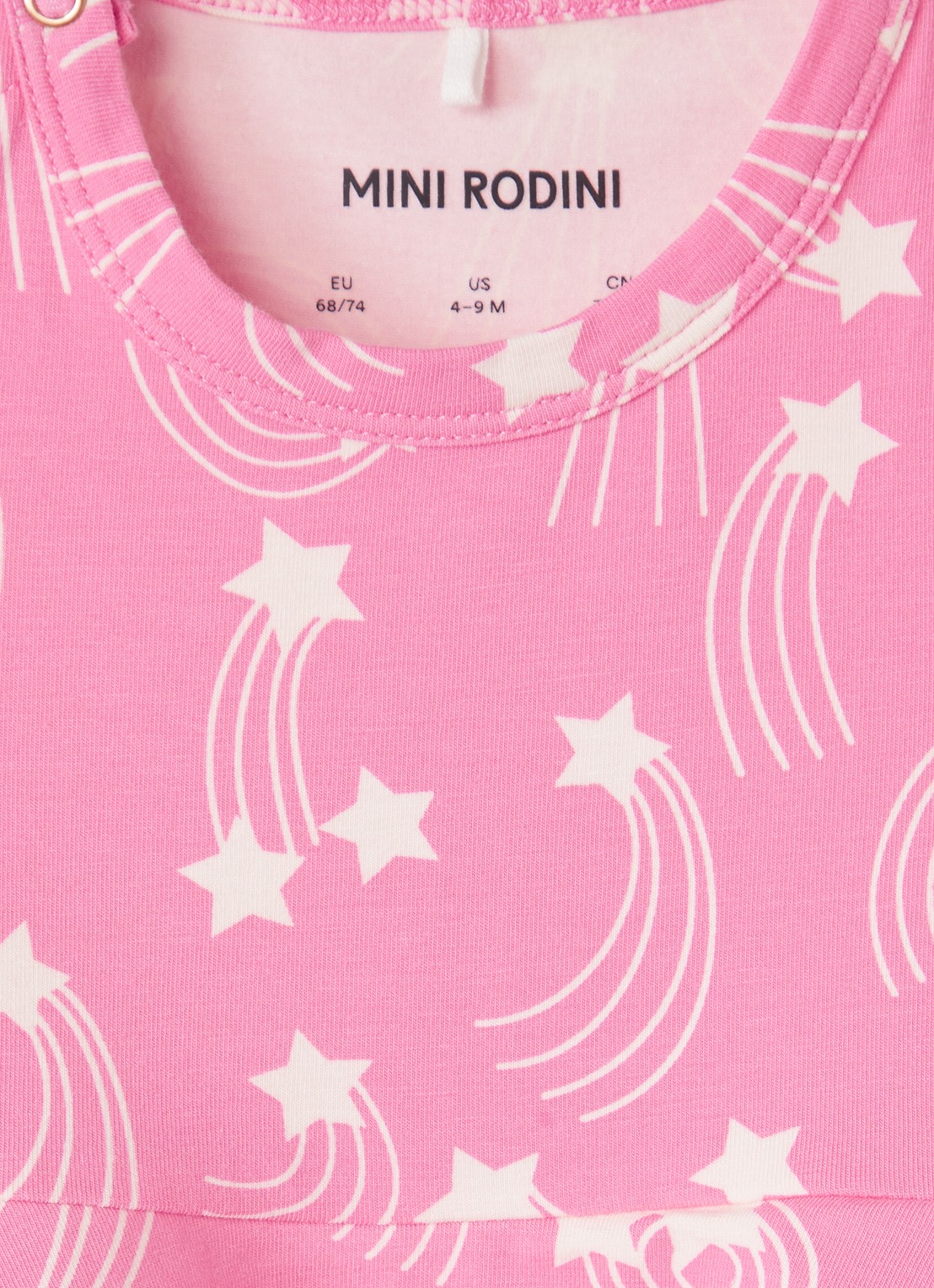 Mini Rodini Starfall jurk met print - detail 4 roze