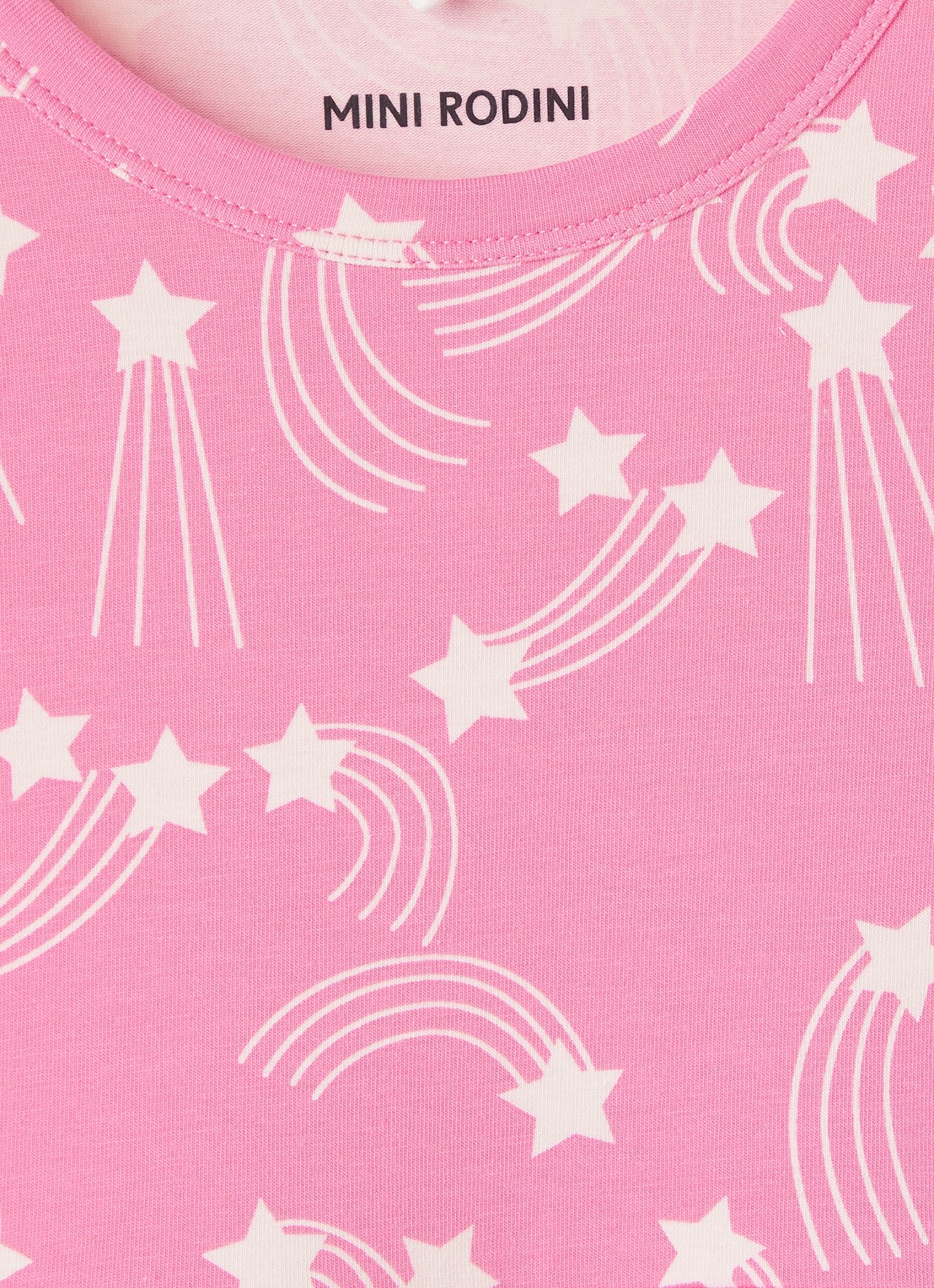 Mini Rodini Starfall jurk met print - detail 5 roze